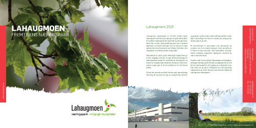 Brosjyre for Lahaugmoen Næringspark